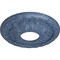 Ekena Millwork Leaf Ceiling Medallion (Canopies up to 4 3/4"), 11 3/8"OD x 3 5/8"ID x 1 1/8"P, Americana Crackle CM11LFAMC - alternate 2